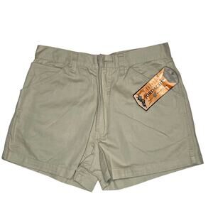 Vintage Jordache Original 11/12 Woman’s Denim Shorts Pebble Khaki High Waist New